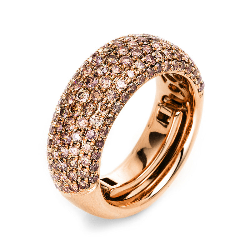 Pavé Ring Rotgold 18kt Ref-1L146