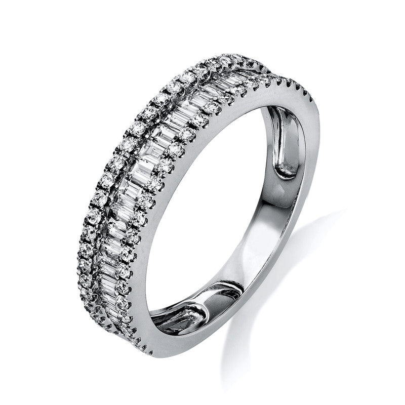 Baguette Ring Weißgold 18kt 0,8ct
