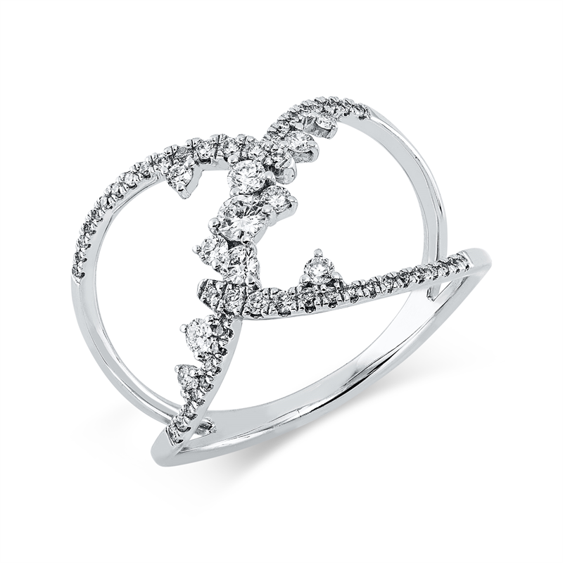 Modern Woman Ring Weißgold 18kt Ref-1LM25