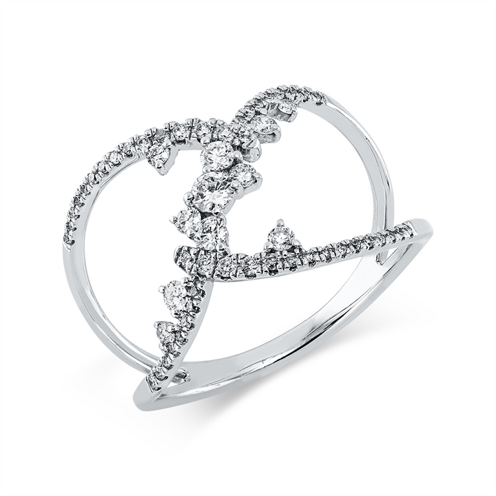 Modern Woman Ring Weißgold 18kt Ref-1LM25