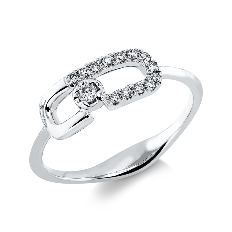 Modern Woman Ring Weißgold 18kt Ref-1LM26