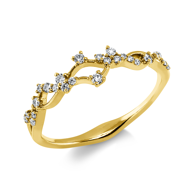 Modern Woman Ring Gelbgold 18kt Ref-1LM35