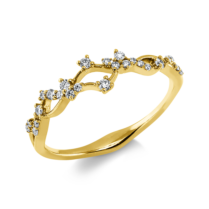 Modern Woman Ring Gelbgold 18kt Ref-1LM35