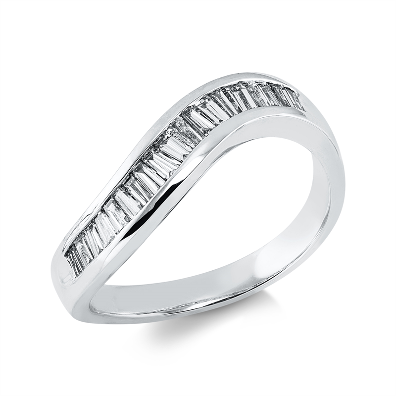 Baguette Ring Weißgold 18kt Ref-1LM37