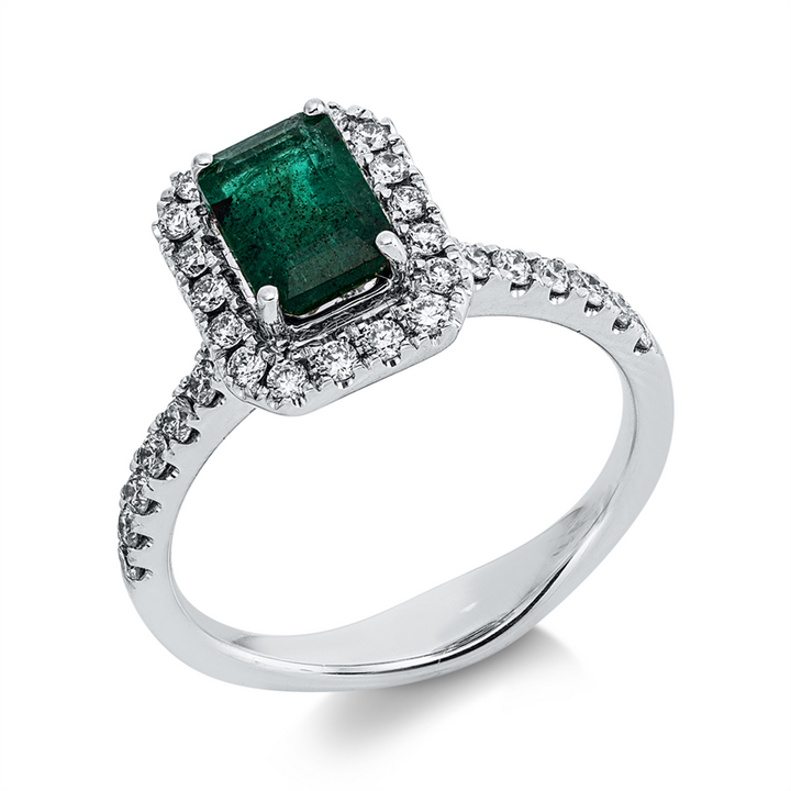 Farbstein Classic Ring Weißgold 18kt Ref-1LM45