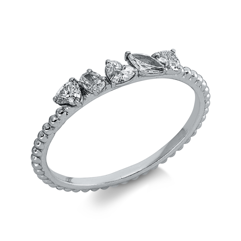 Modern Woman Ring Weißgold 18kt Ref-1LO18