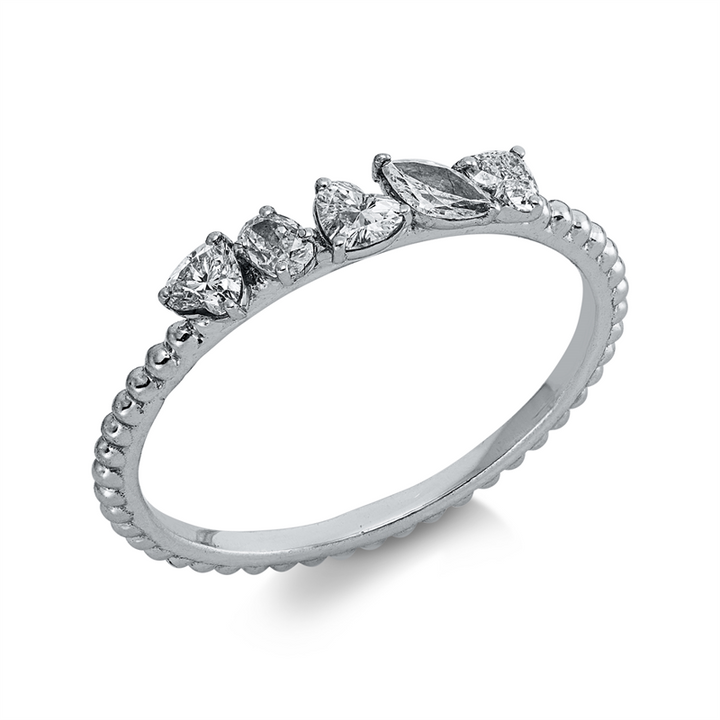 Modern Woman Ring Weißgold 18kt Ref-1LO18