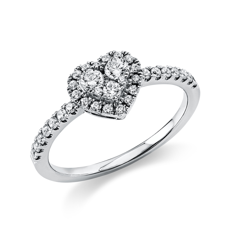 Illusion Classic Ring Weißgold 18kt 0,42ct