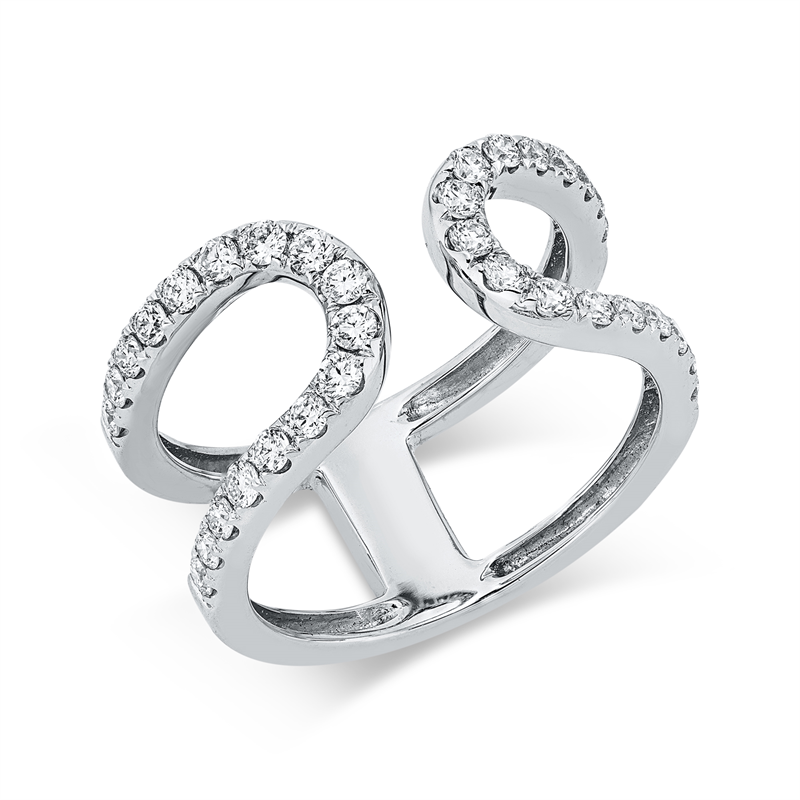 Modern Woman Ring Weißgold 18kt 0,63ct