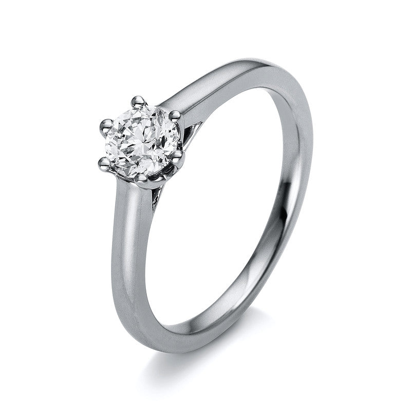 Solitaire Ring Weißgold 18kt 0,5ct