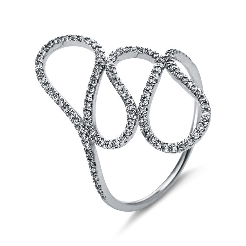 Modern Woman Ring Weißgold 18kt 0,28ct
