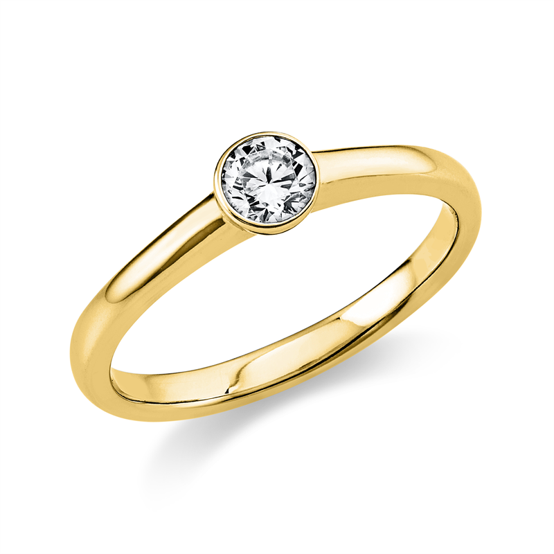 Solitaire Ring Gelbgold 18kt 0,25ct