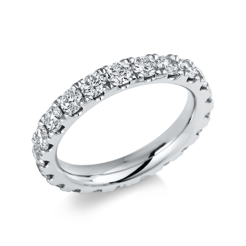 Solitaire Ring Weißgold 18kt 2,39ct