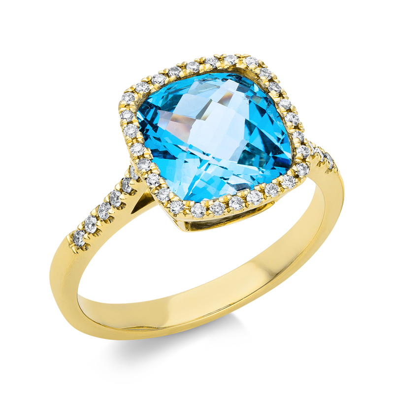 Farbstein Fashion Ring Gelbgold 18kt Ref-1O685