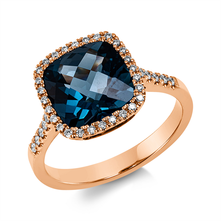 Farbstein Fashion Ring Rotgold 18kt Ref-1O686