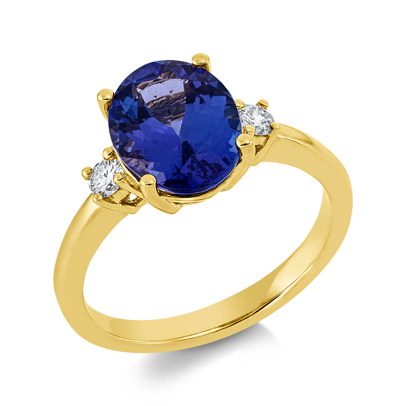 Farbstein Classic Ring Gelbgold 18kt 0,14ct