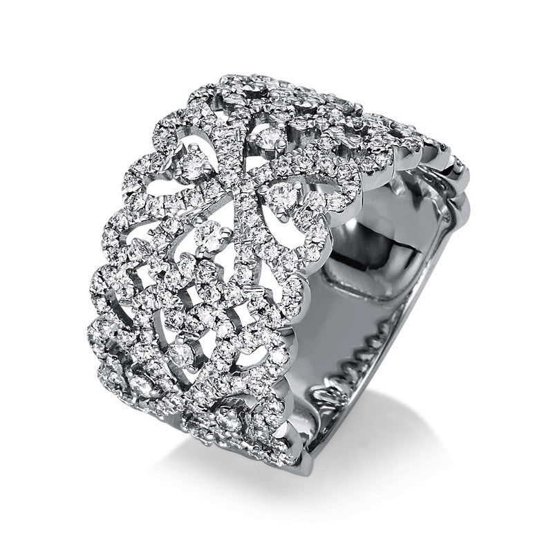 Mehrfachsteinbesatz Ring Weißgold 18kt 1,07ct