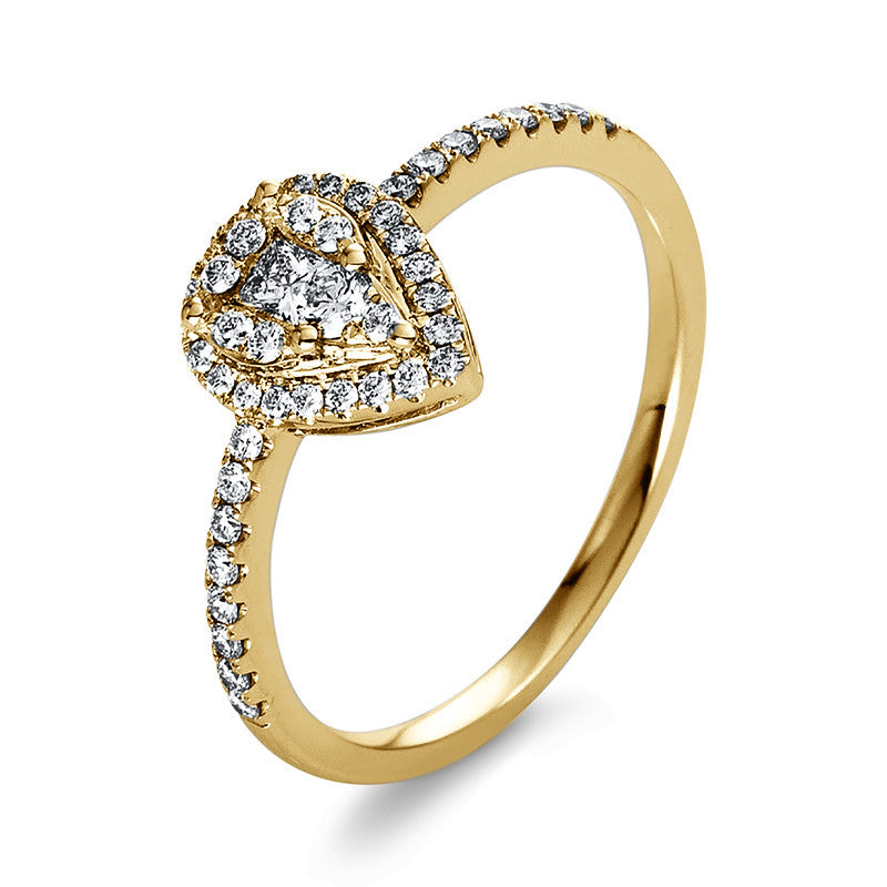 Illusion Classic Ring Gelbgold 14kt 0,32ct