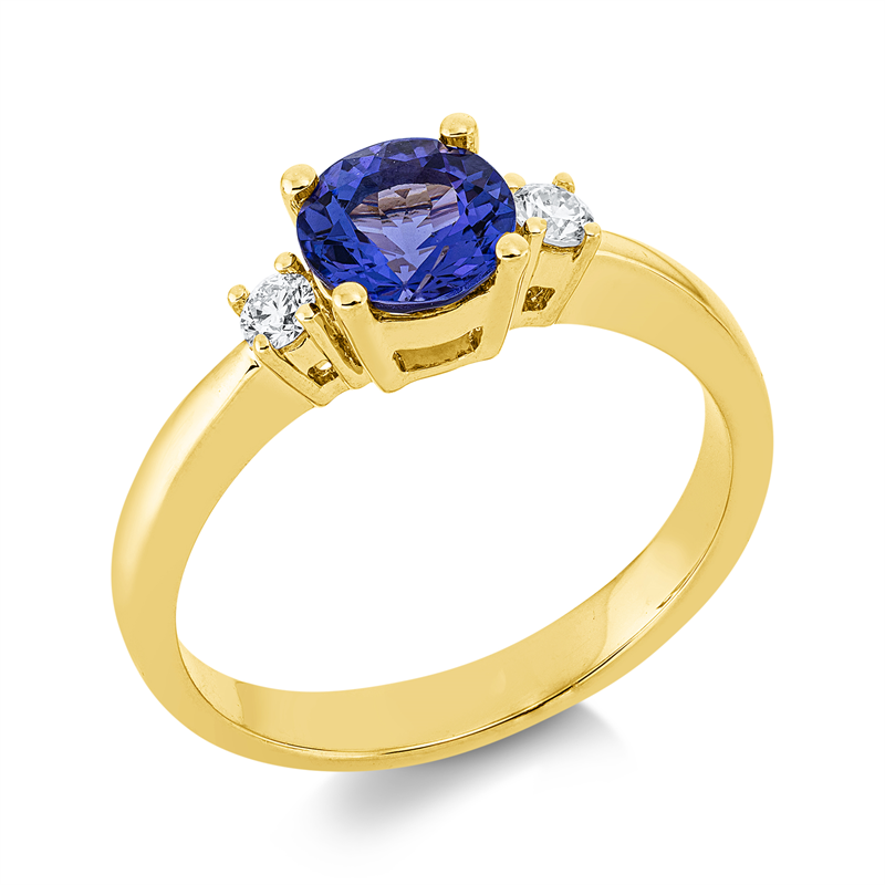 Farbstein Classic Ring Gelbgold 14kt 0,12ct