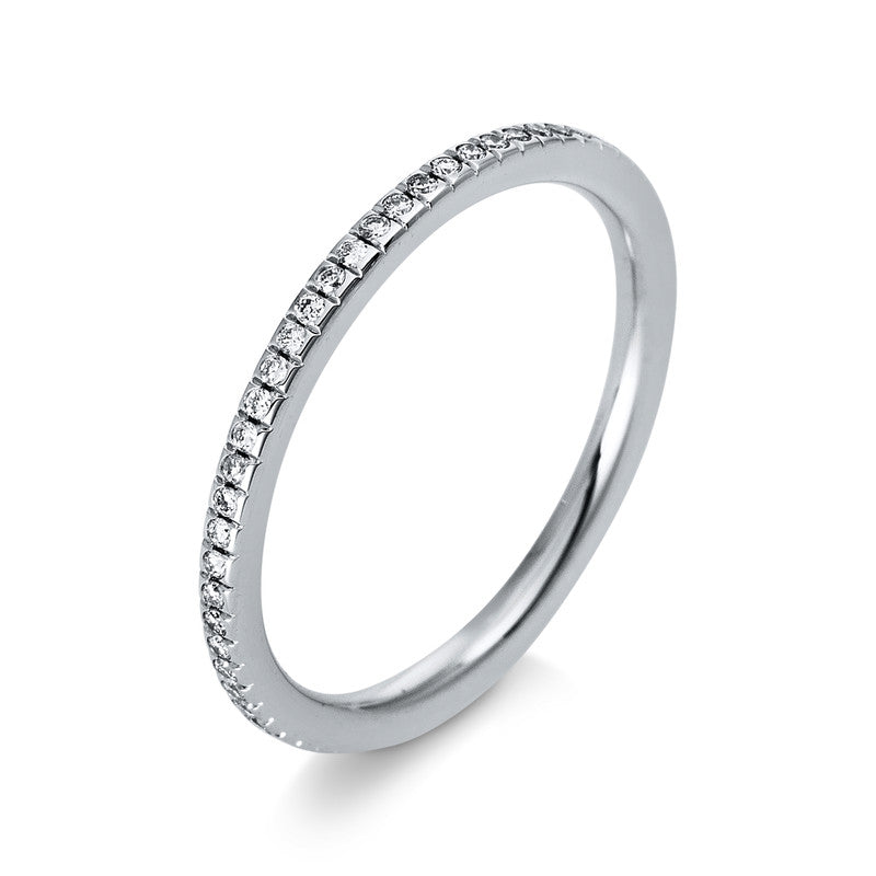 Memoire voll Ring Weißgold 18kt 0,21ct