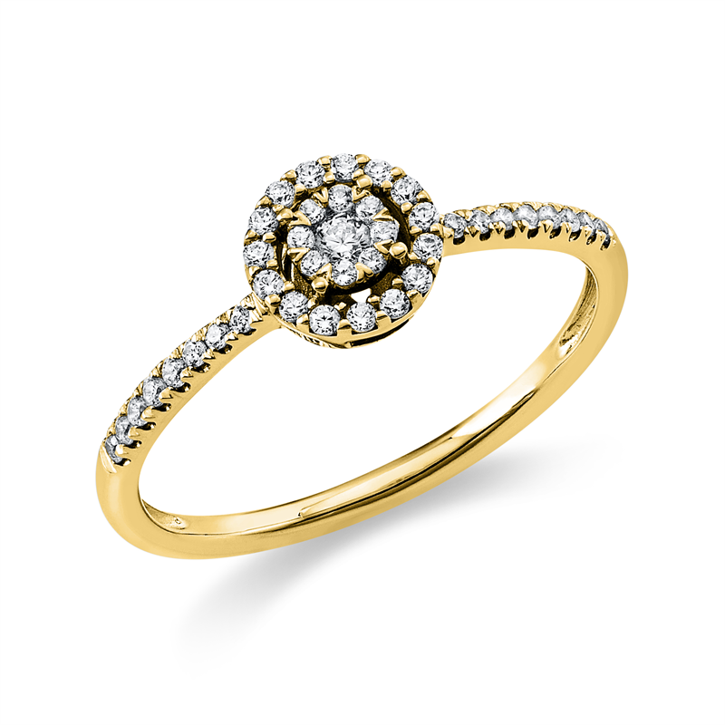 Illusion Classic Ring Weißgold 18kt 0,2ct