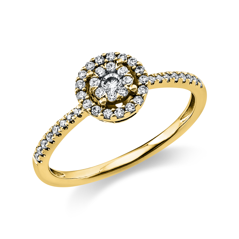 Illusion Classic Ring Weißgold 18kt 0,27ct