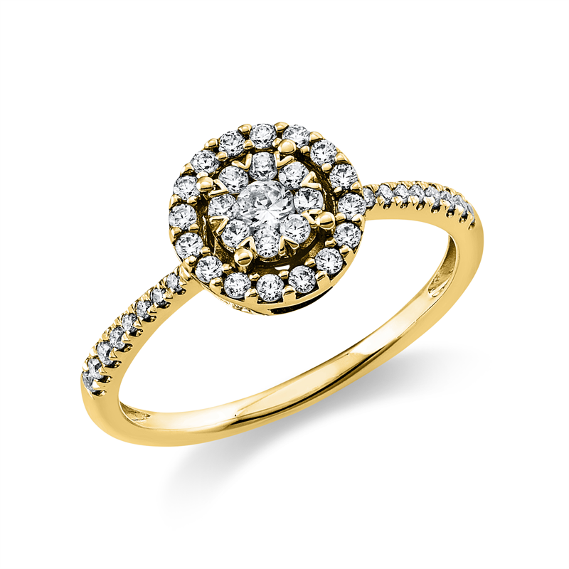 Illusion Classic Ring Weißgold 18kt 0,38ct