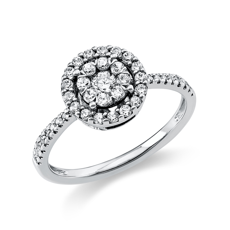 Illusion Classic Ring Weißgold 18kt 0,51ct