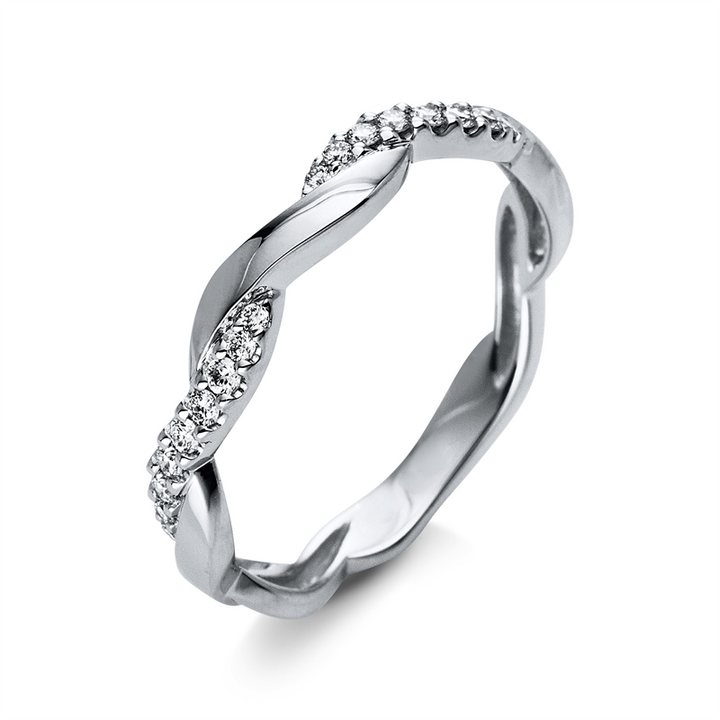 Modern Woman Ring Weißgold 14kt Ref-1Q381