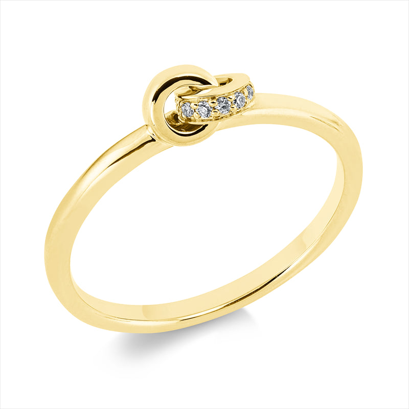 Modern Woman Ring Weißgold 18kt 0,04ct