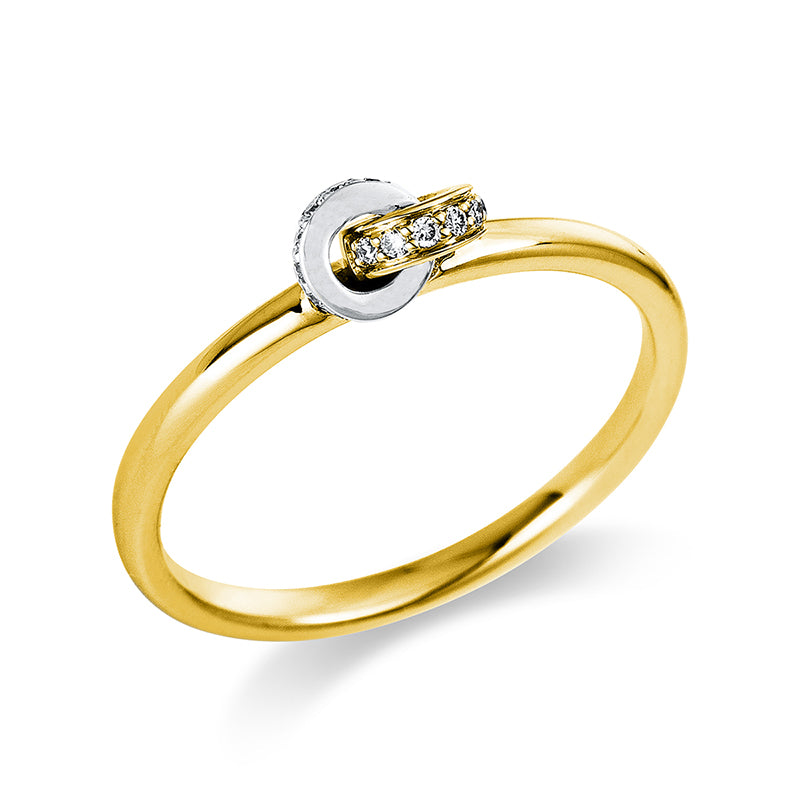 Modern Woman Ring Weißgold 18kt 0,07ct
