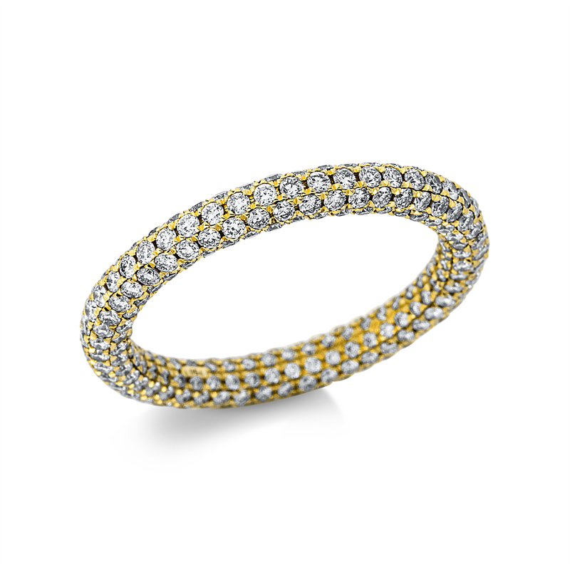 Pavé Ring Gelbgold 18kt 1,92ct