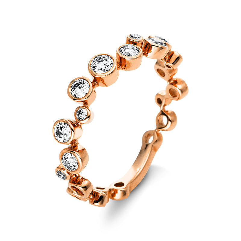 Modern Woman Ring Rotgold 18kt 0,44ct