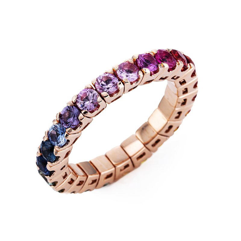Memoire voll Ring Rotgold 18kt