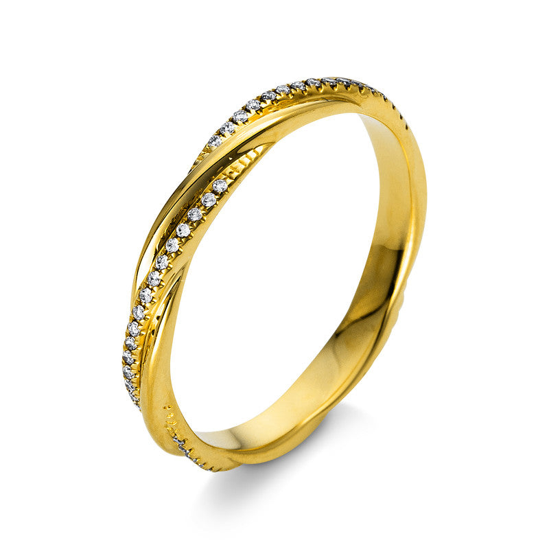 Modern Woman Ring Rotgold 18kt 0,13ct