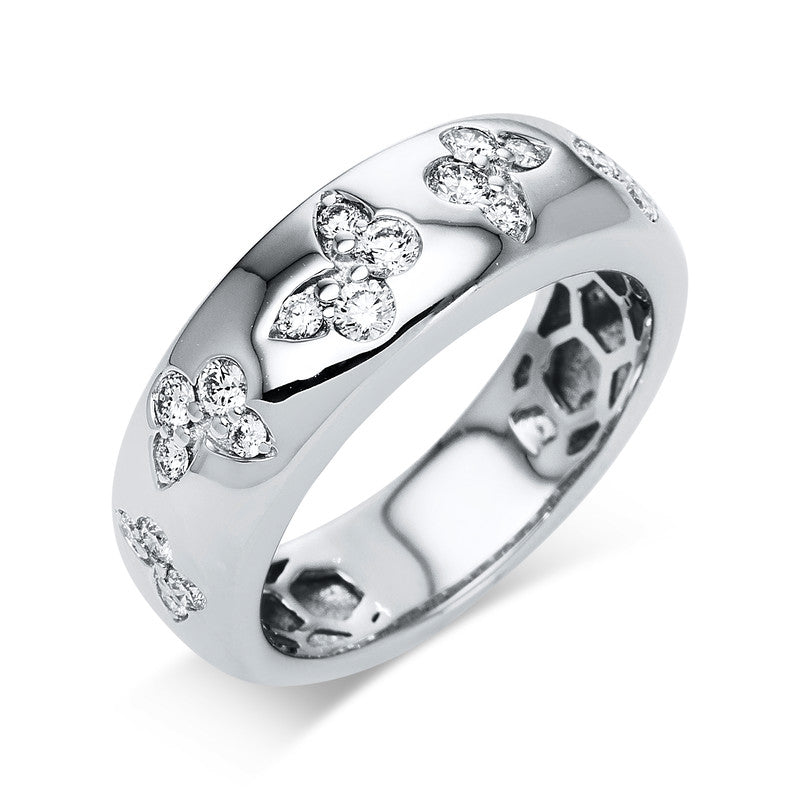Tier Ring Weißgold 18kt 0,41ct