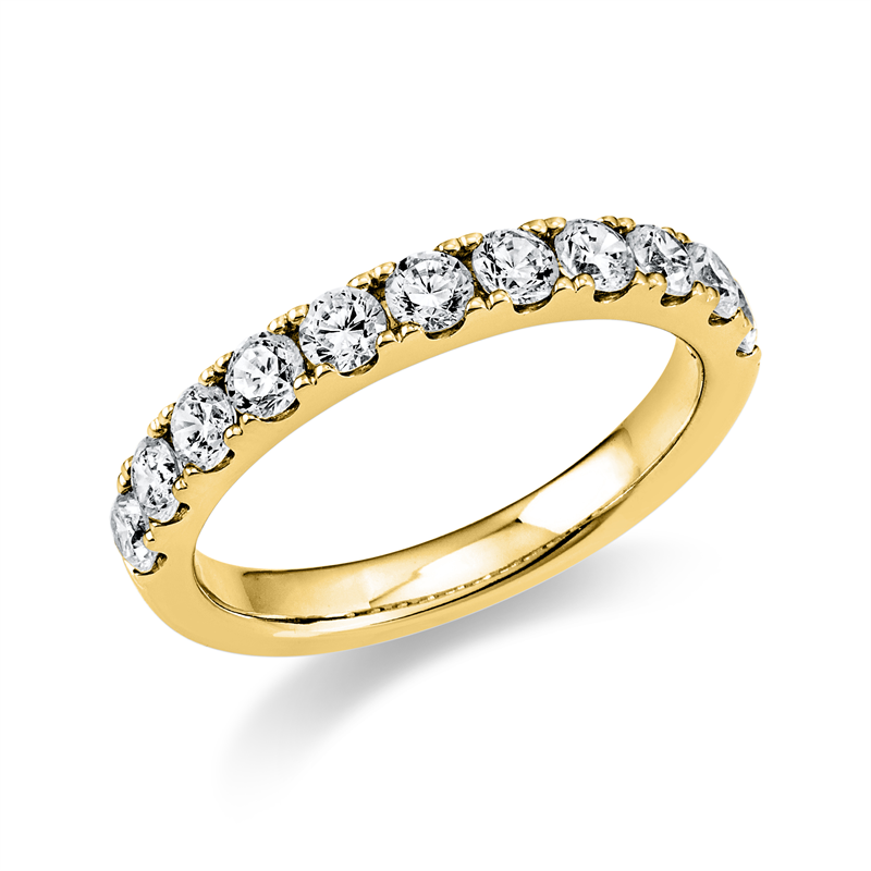Memoire halb Ring Weißgold 18kt 0,89ct