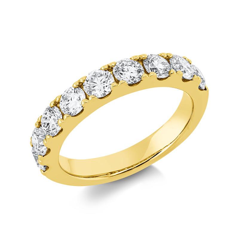 Memoire halb Ring Weißgold 18kt 1,48ct