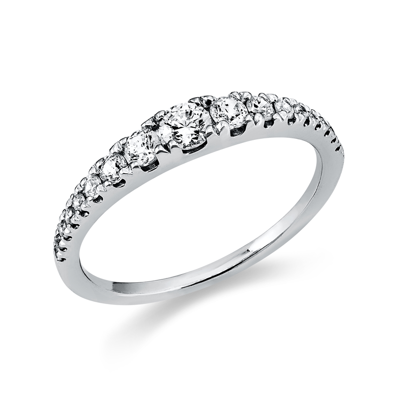 Modern Woman Ring Weißgold 18kt 0,46ct