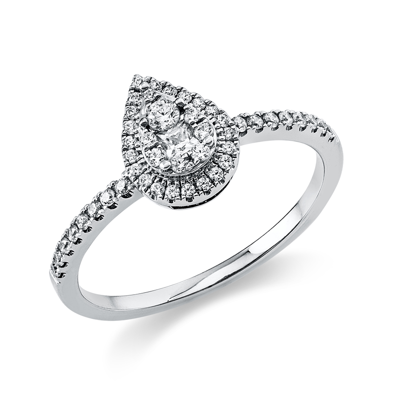 Illusion Classic Ring Weißgold 18kt 0,3ct
