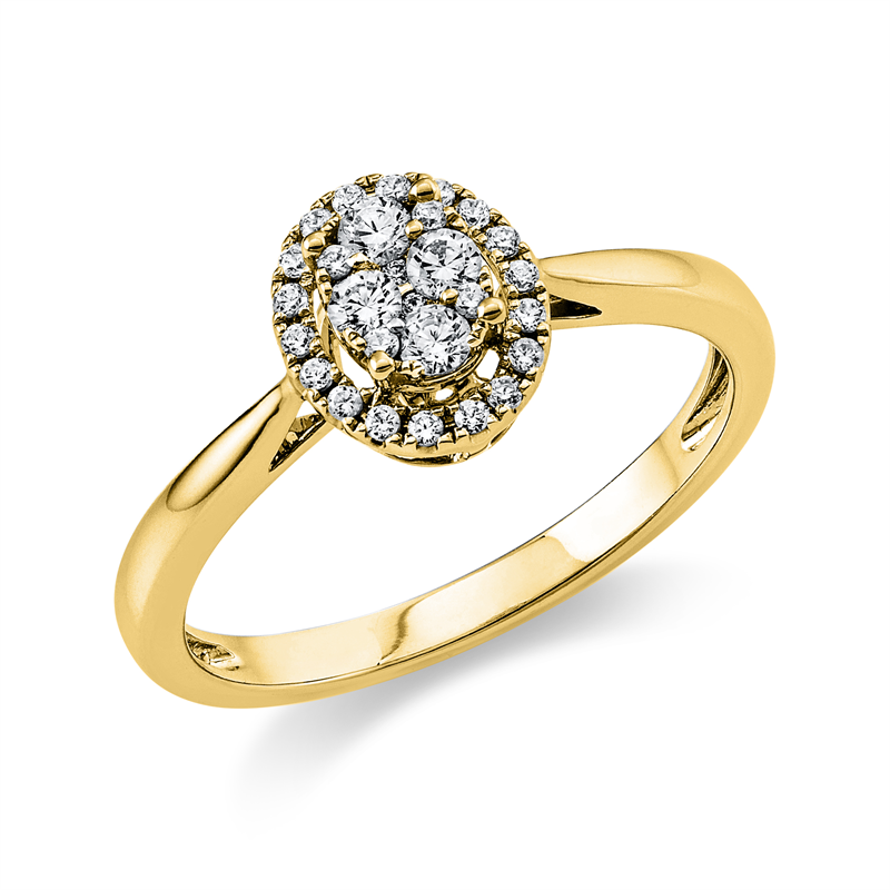 Illusion Classic Ring Weißgold 18kt 0,24ct