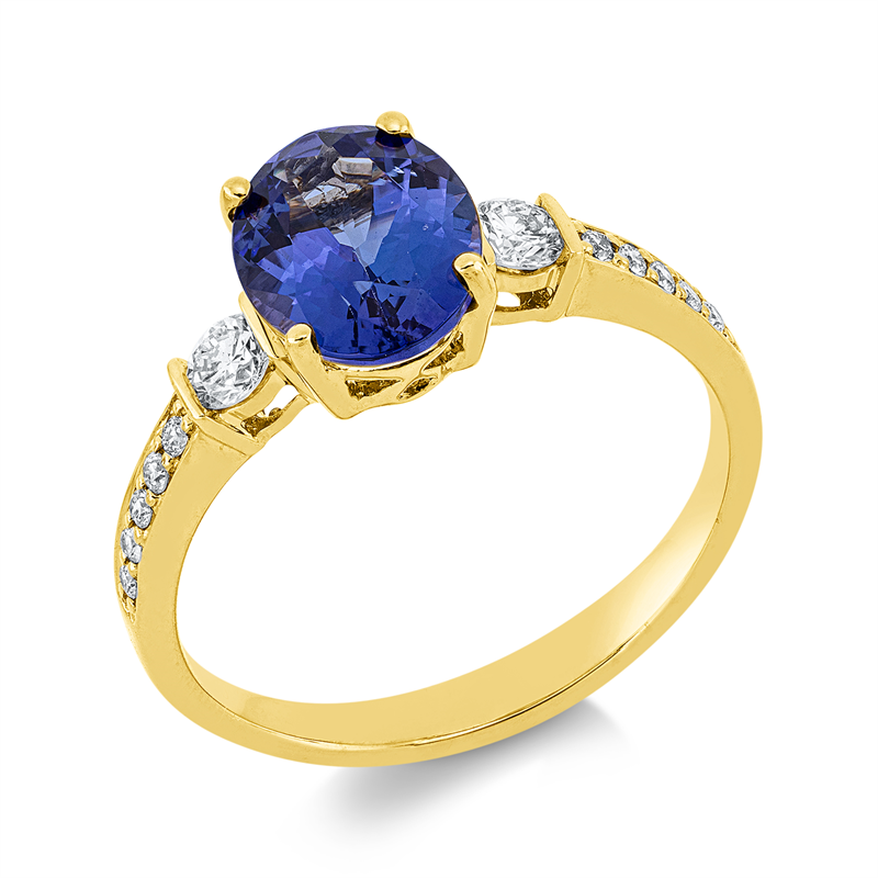 Farbstein Classic Ring Gelbgold 18kt 0,27ct