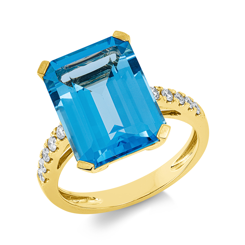 Farbstein Fashion Ring Gelbgold 18kt Ref-1U424