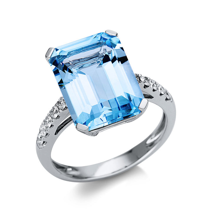 Farbstein Fashion Ring Weißgold 18kt Ref-1U428