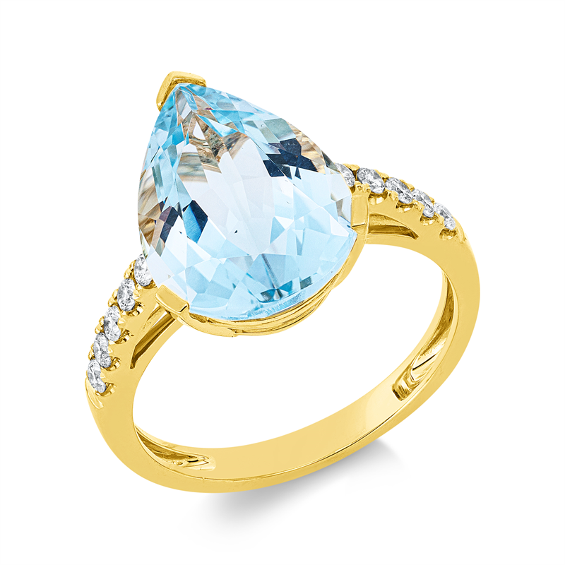 Farbstein Fashion Ring Gelbgold 18kt Ref-1U436