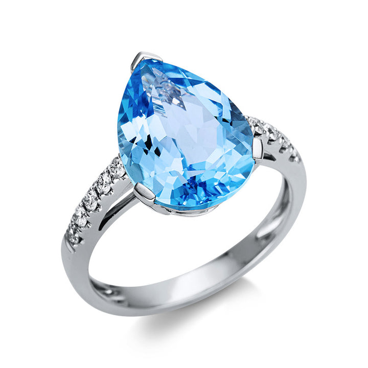 Farbstein Fashion Ring Weißgold 18kt Ref-1U436