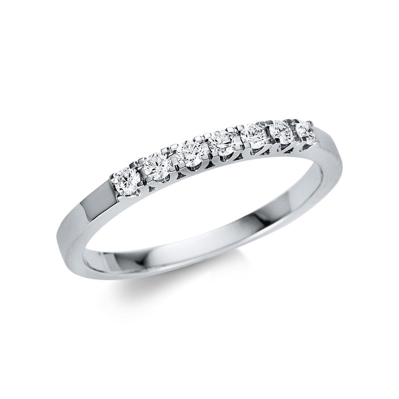 Memoire halb Ring Weißgold 18kt 0,17ct