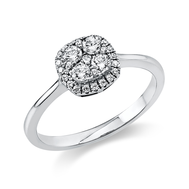 Illusion Classic Ring Weißgold 18kt 0,35ct
