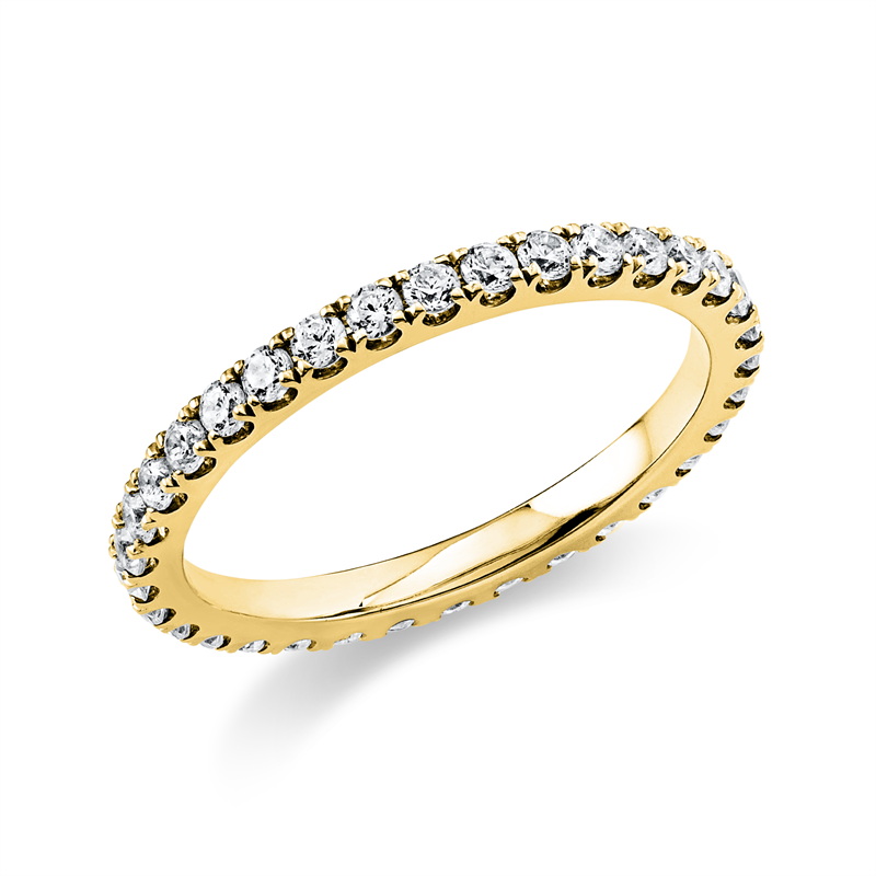 Memoire voll Ring Weißgold 18kt 0,69ct