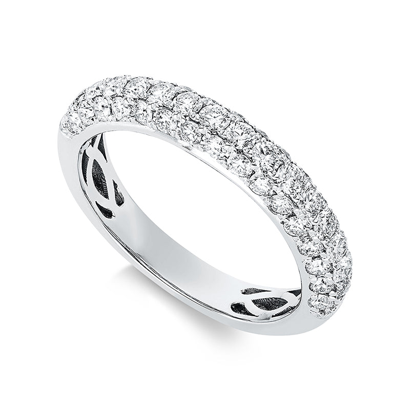 Pavé Ring Weißgold 18kt 1,19ct